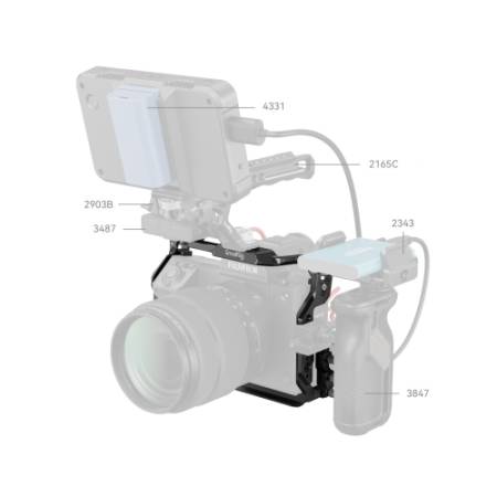SmallRig 4201B - zestaw, klatka + zacisk, przykład użycia